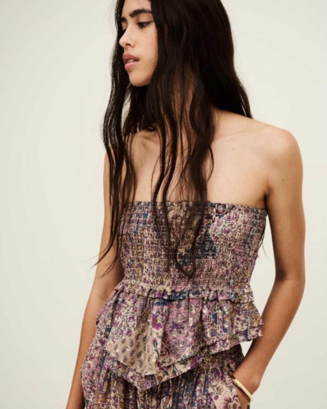 Pretty Bandeau Top in Rose by BA&SH