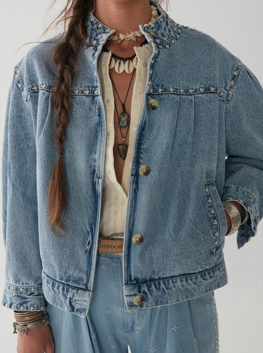 Dolly Jacket in Tennesse Blues by Maison Hotel
