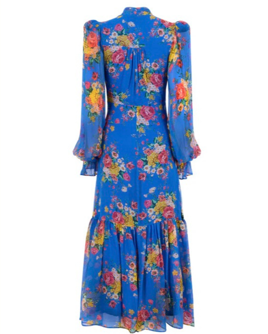 Limited Edition Marnie Dress in Cobalt by Queens of Archive