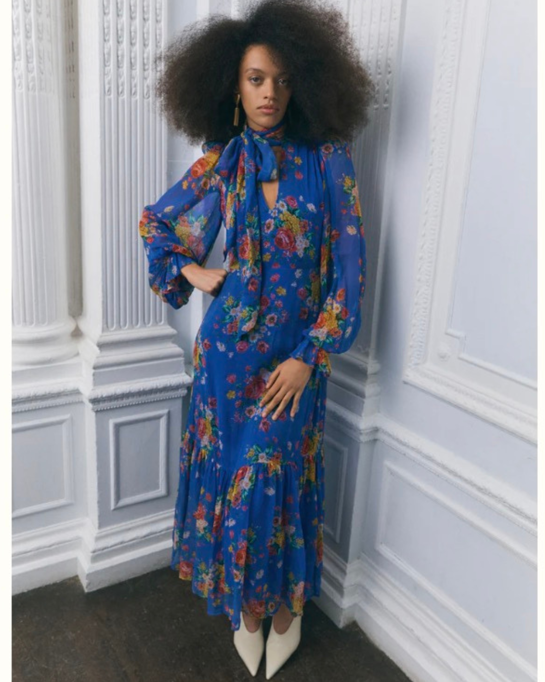 Limited Edition Marnie Dress in Cobalt by Queens of Archive