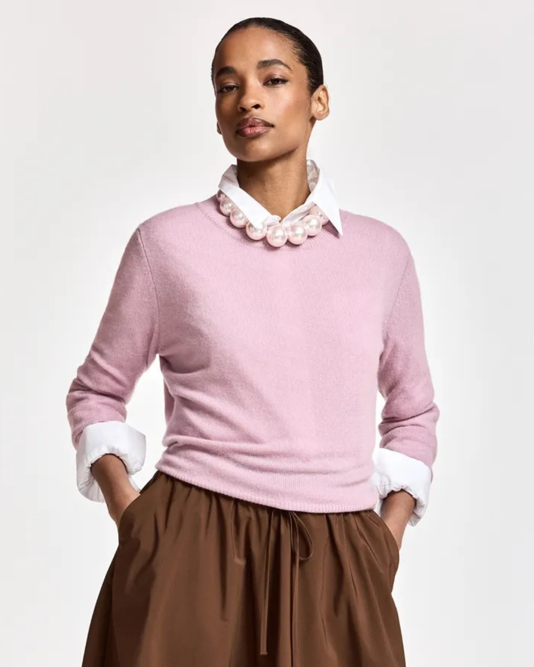 Kash Cashmere Pullover Jumper in Pinky Promise by Essentiel Antwerp