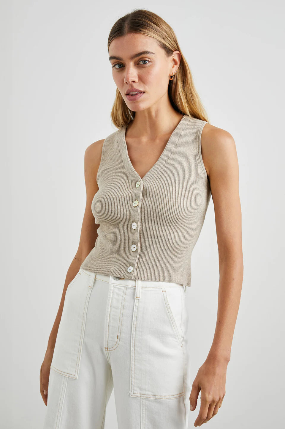 Rosa Vest in Oatmeal by Rails