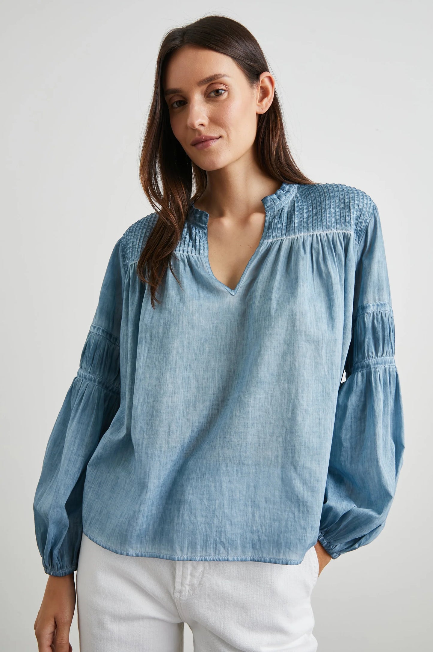 Marli Top in Faded Blue by Rails