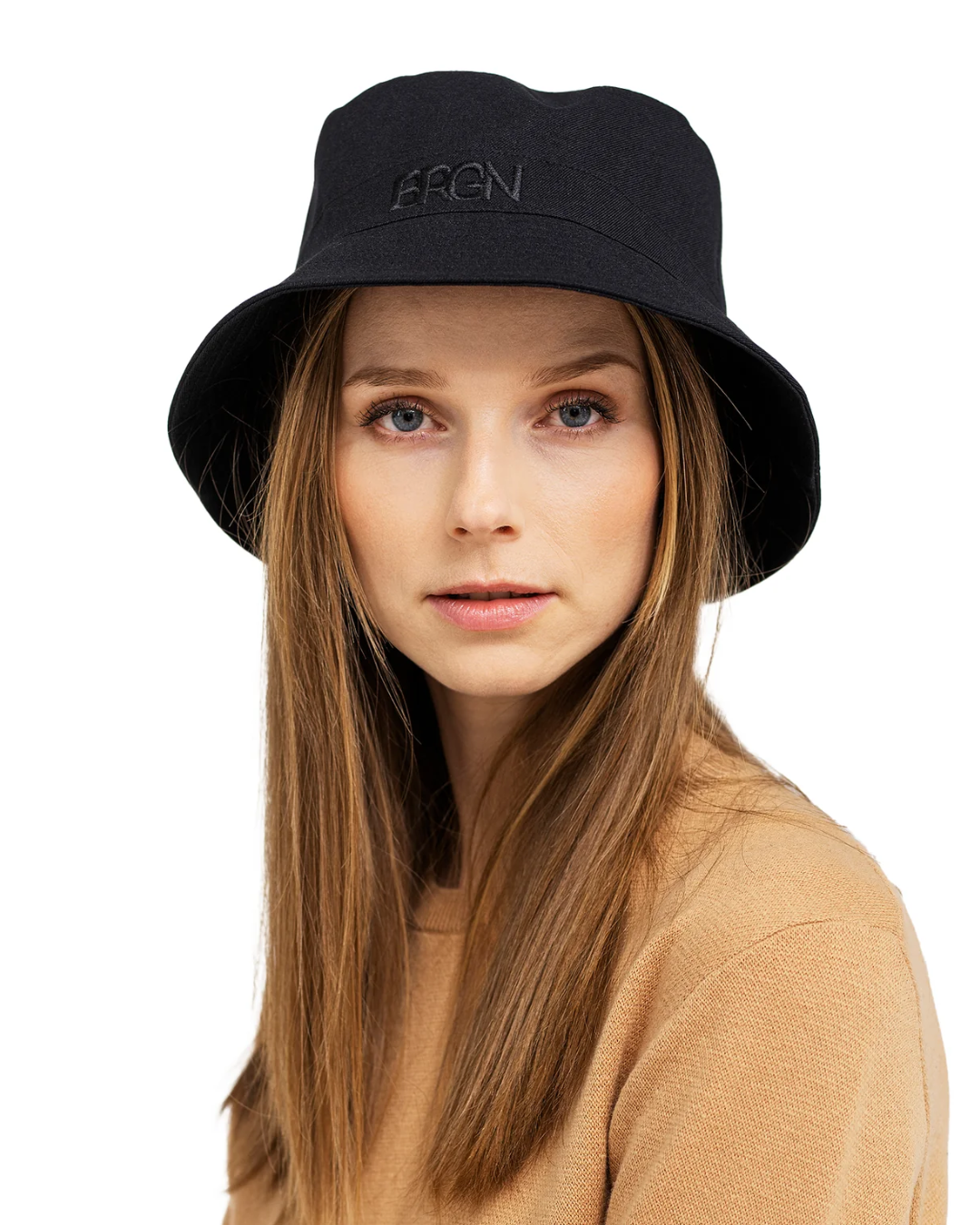 Black Bucket Hat by BRGN