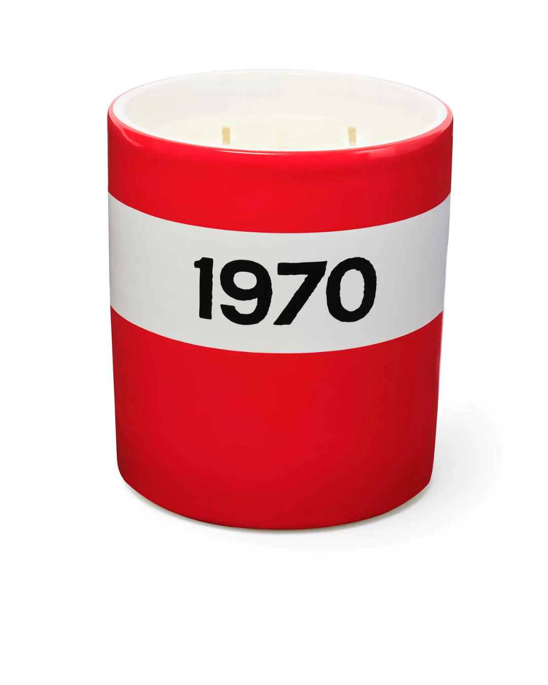 Ceramic 1970 Large Candle in Red by Bella Freud