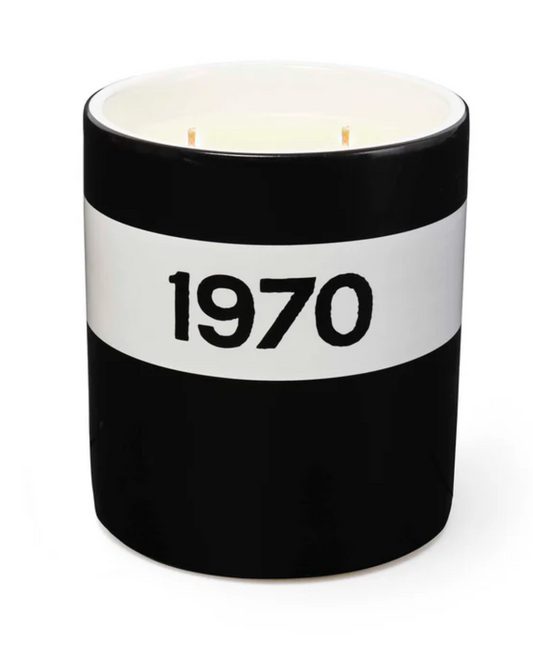 Ceramic 1970 Large Candle in Black by Bella Freud