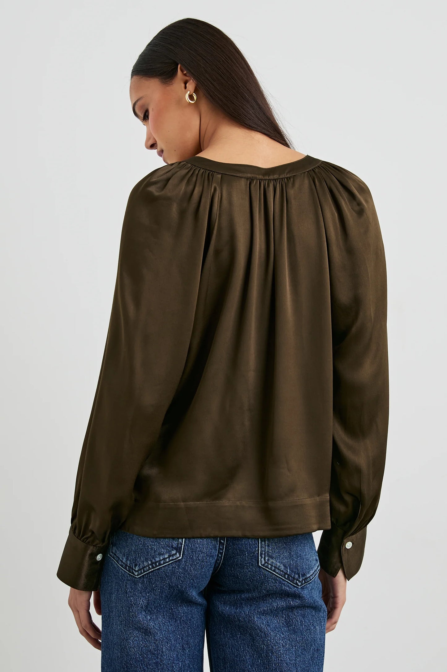 Wynna Blouse in Dark Moss by Rails