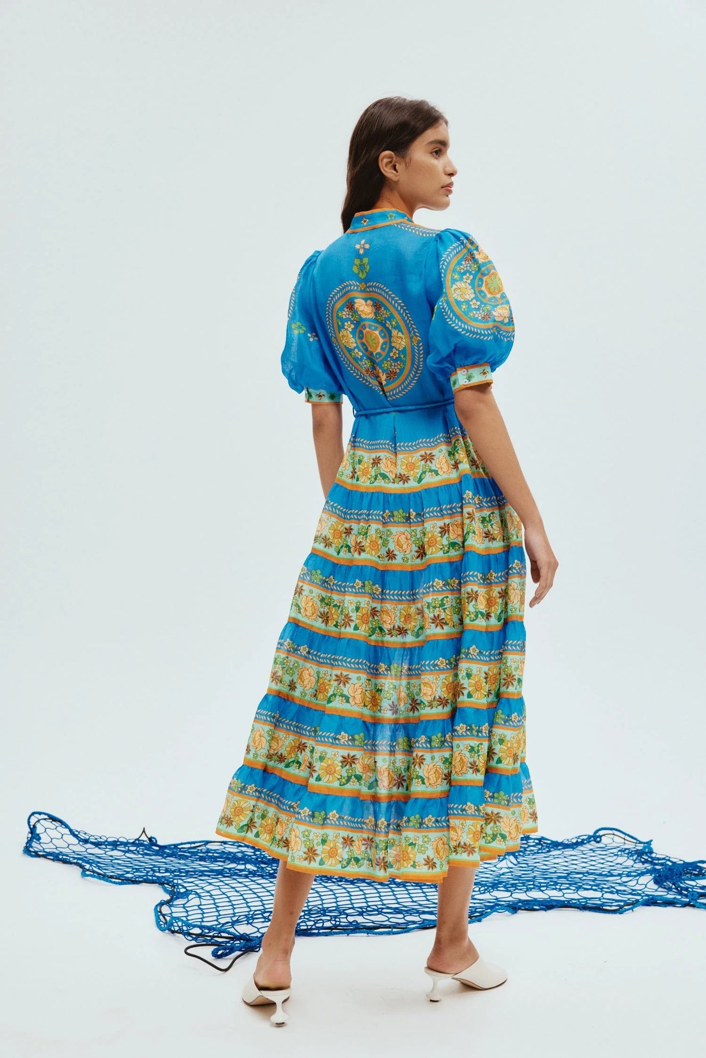 Linda Tiered Midi Dress by Alemais