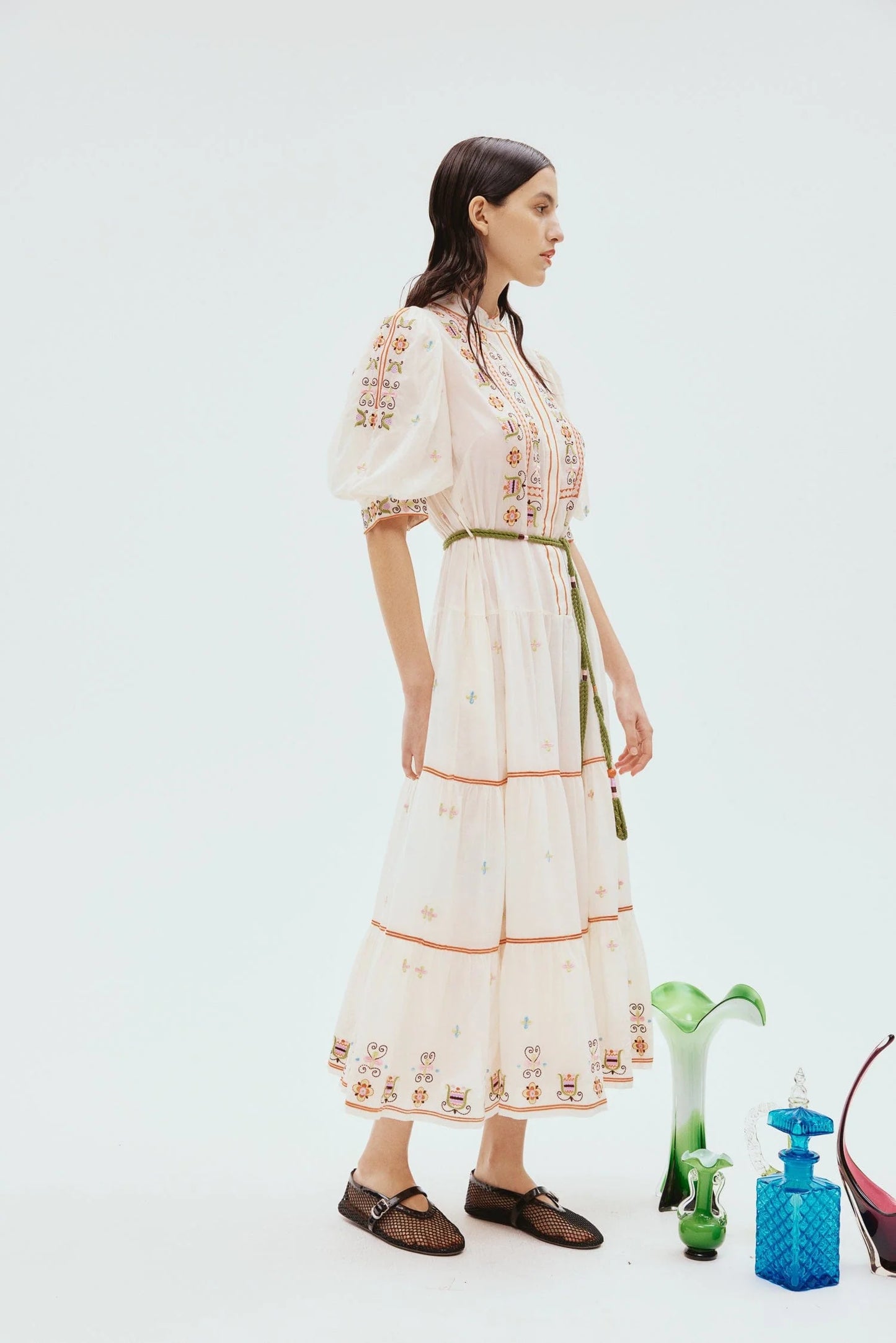 Lovella Midi Tiered Dress by Alemais