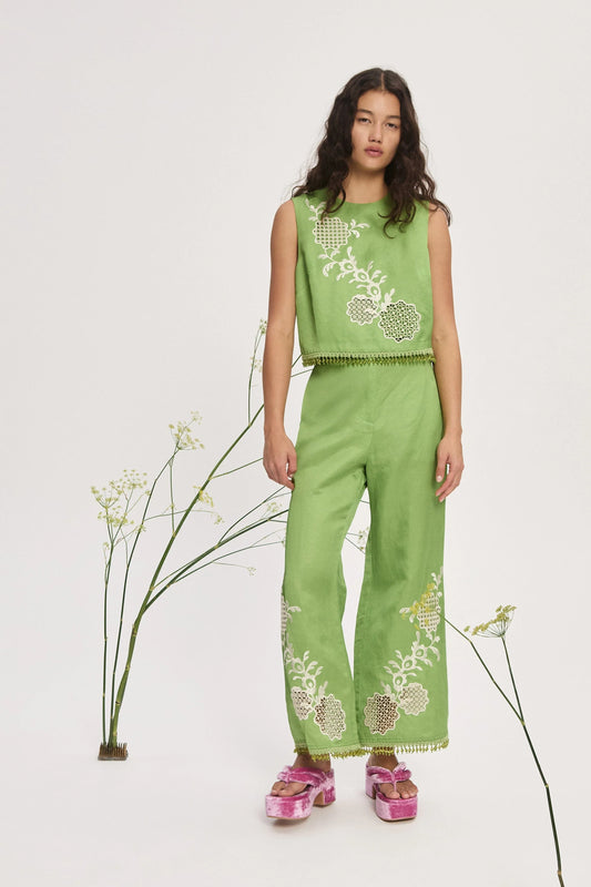 Luisa Embroidered Top by Alemais