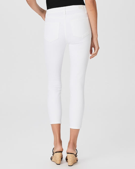 Hoxton Crop Jeans in Crisp White by Paige