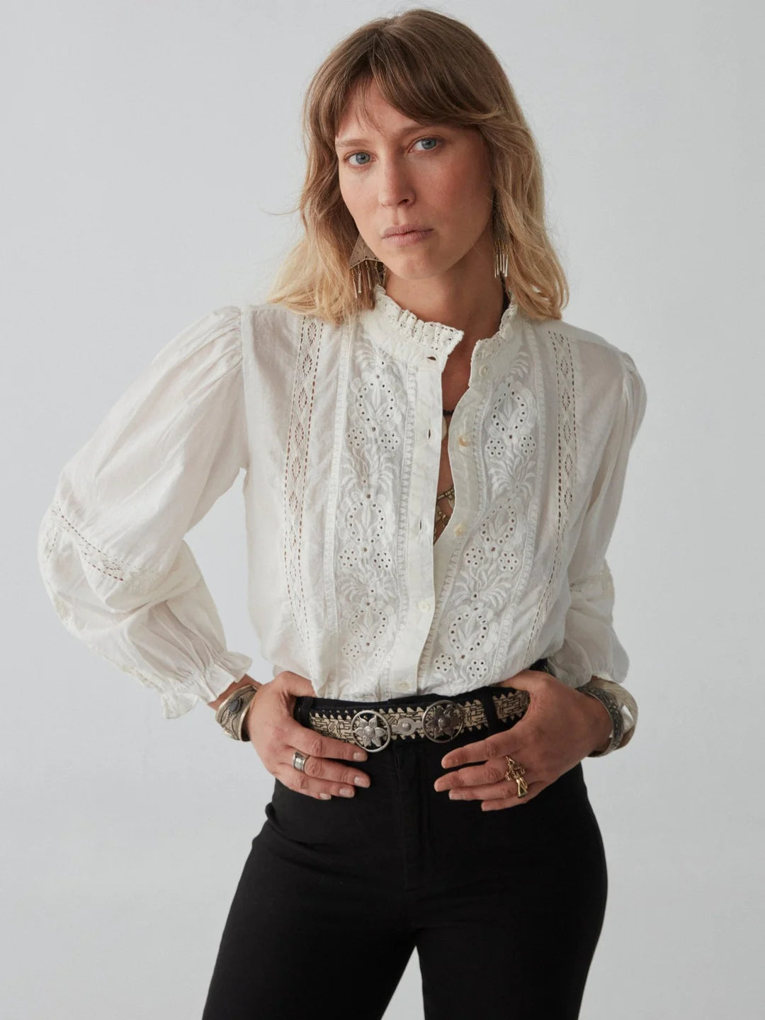 Emanuelle Blouse by Maison Hotel