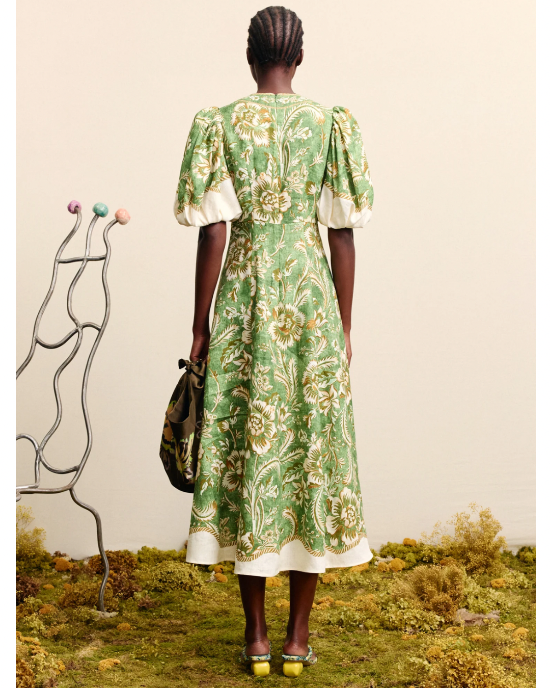 Alessia Midi Dress in Green by Alemais